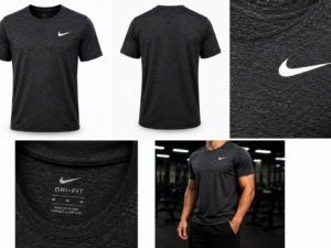 ChatGPT Image 24 may 2026, 06_25_27 p.m. Playera Deportiva Nike Dri-FIT Gris Jaspe Hombre | Ligera y Transpirable