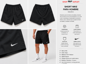 short nike Short Nike Challenger Hombre Negro Deportivo Running Gym Casual