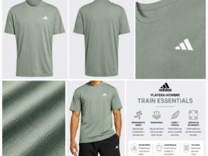 Adidas verde Playera Deportiva adidas Hombre | Train Essentials Verde Sage