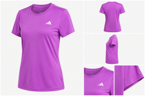 adidas violeta Playera Adidas Aeroready Designed 2 Move Sport Mujer Violeta