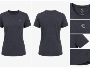 Playera Deportiva Charly Mujer Negra para Entrenamiento | Ligera y Cómoda