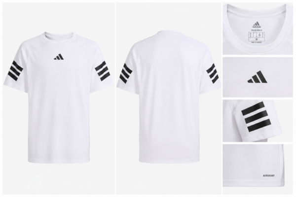 adidas blanca Playera Adidas Future Icons 3 Franjas Niño Blanca | Entrenamiento Deportivo