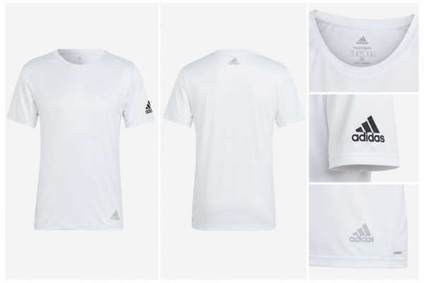 adidas blanca Playera Adidas Run It Hombre Blanca para Entrenamiento | Ligera y Transpirable